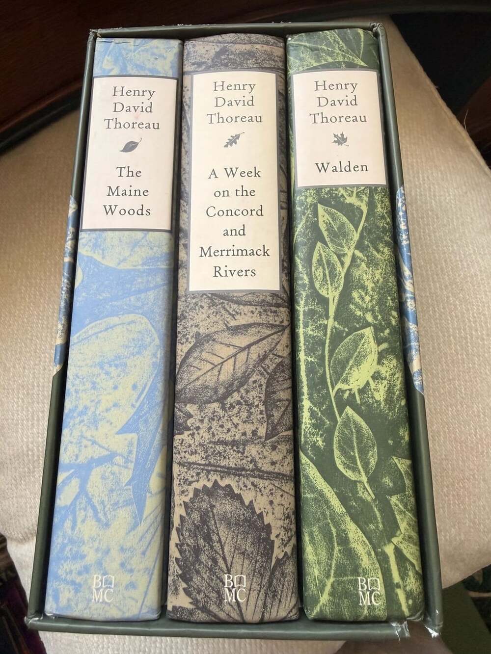 Book-of-the-Month Club Henry David Thoreau 3 Book Boxed Set Novel Collection